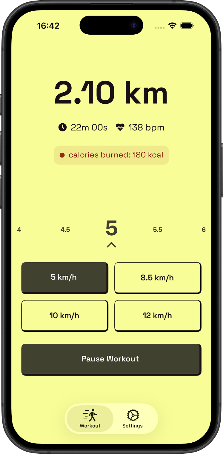 Laufmaus App Mockup