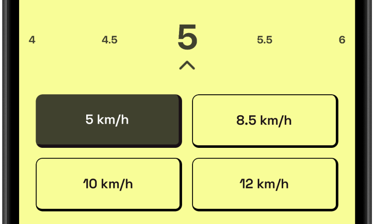 Laufmaus Speed Control Screenshot